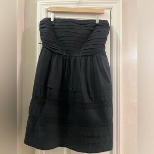 Gap Black Strapless Dress w/ Pockets